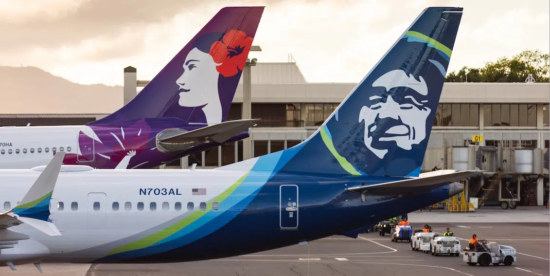 Alaska and Hawaiian Airplanes