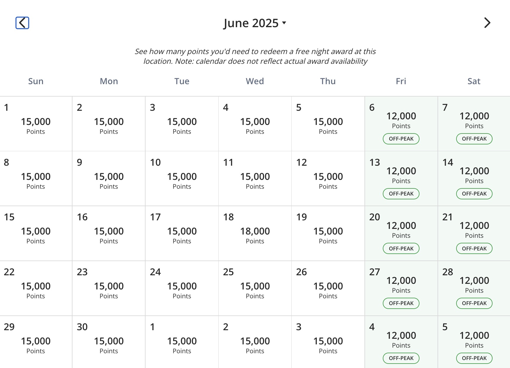 Award calendar June