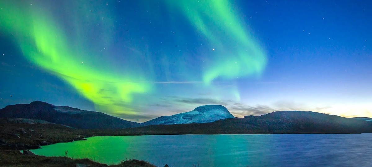 northern lights in northern europe