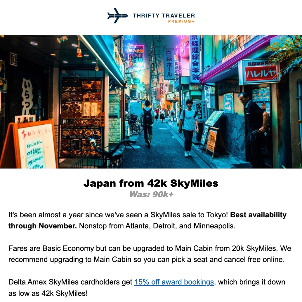 delta skymiles tokyo deal