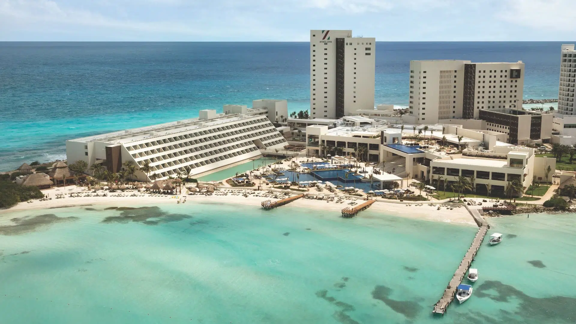 Hyatt Ziva Cancun Aerial