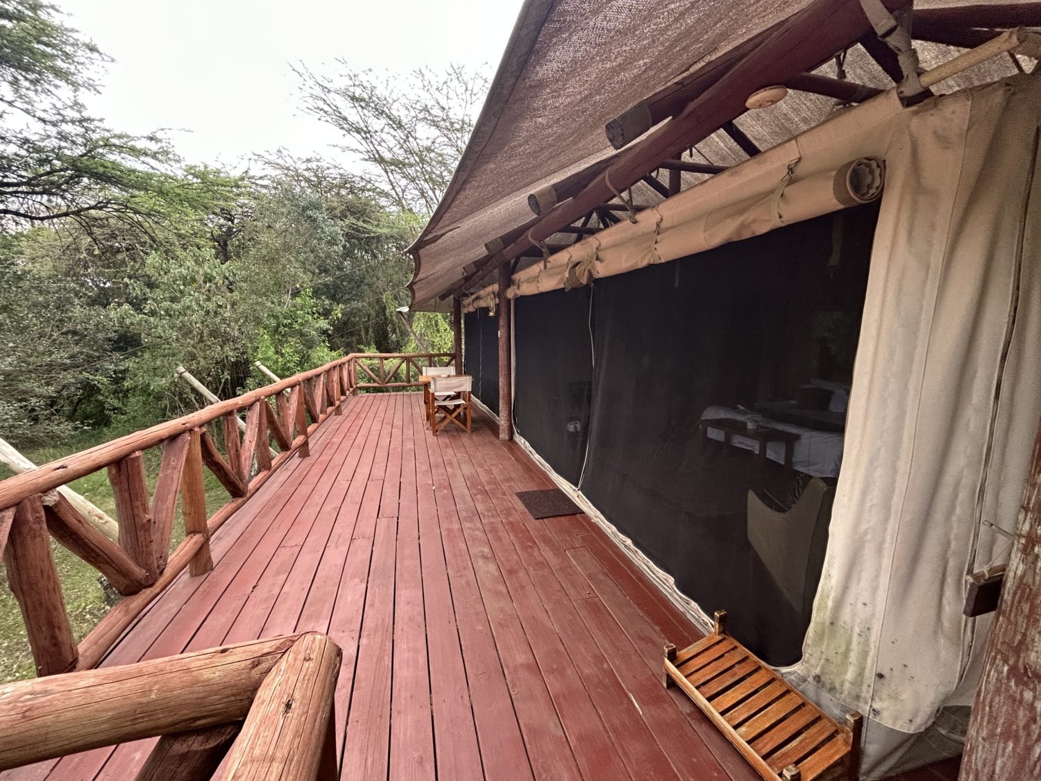 safari lodge deck