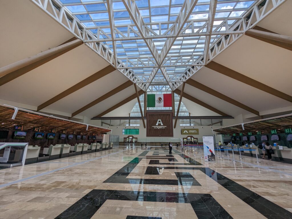 Tulum Airport departures level