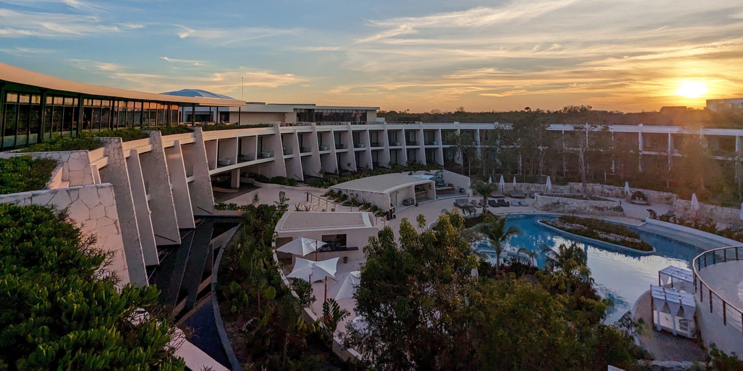 Secrets Tulum Rooftop View of Sunset