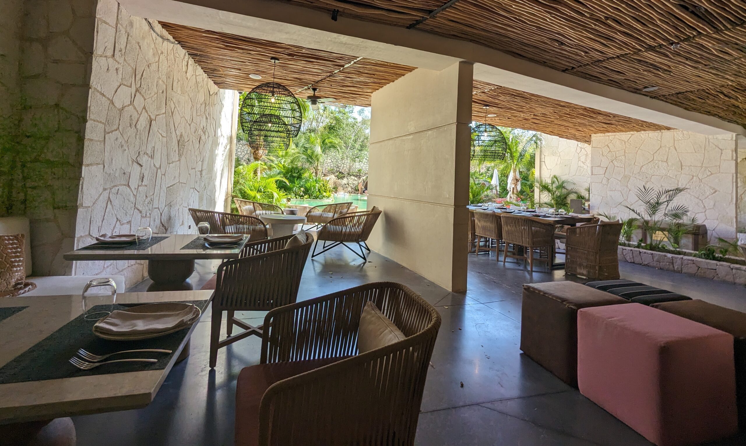 The Grotto dining area