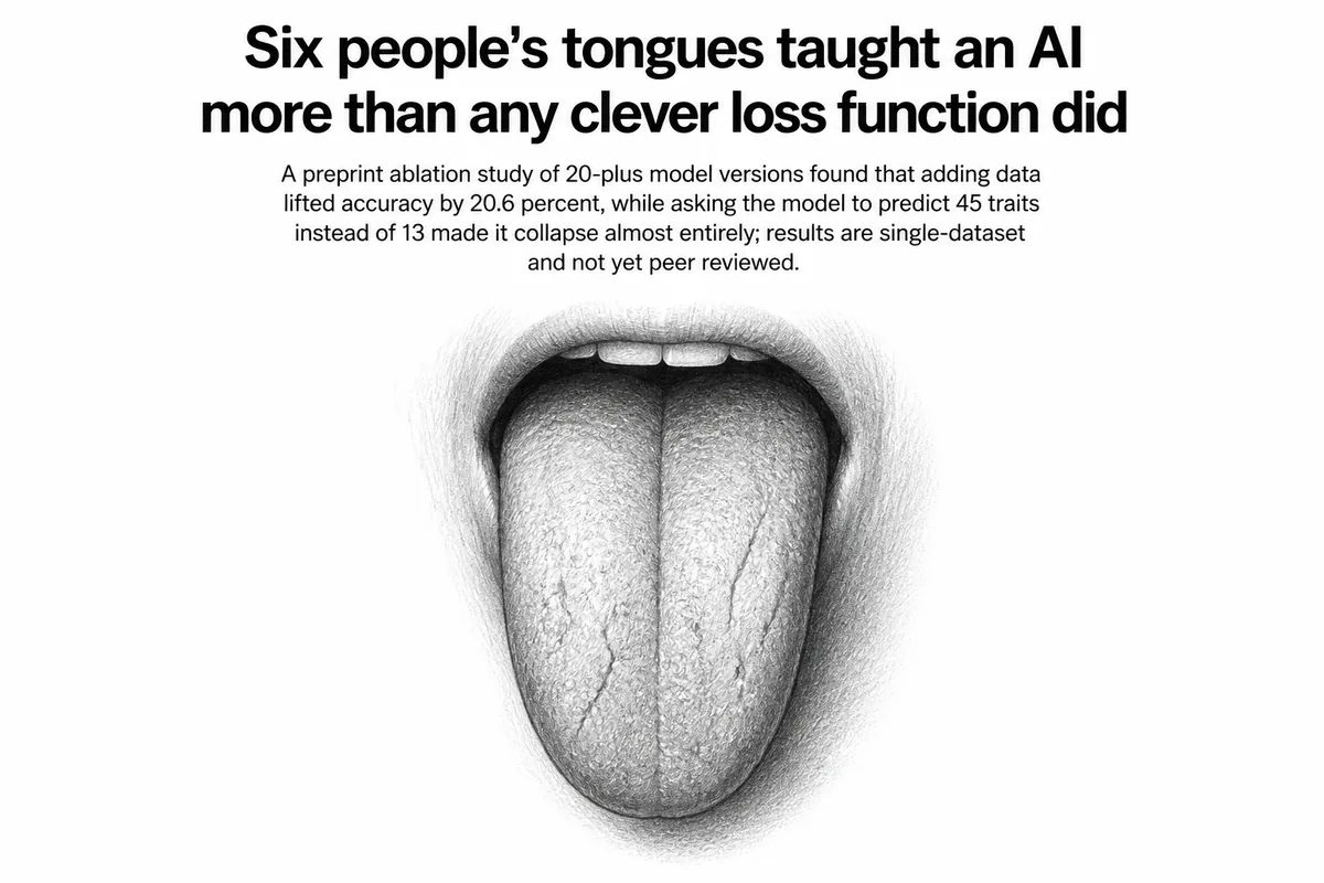 Illustration for “Six people's tongues taught an AI more than any clever loss function did”