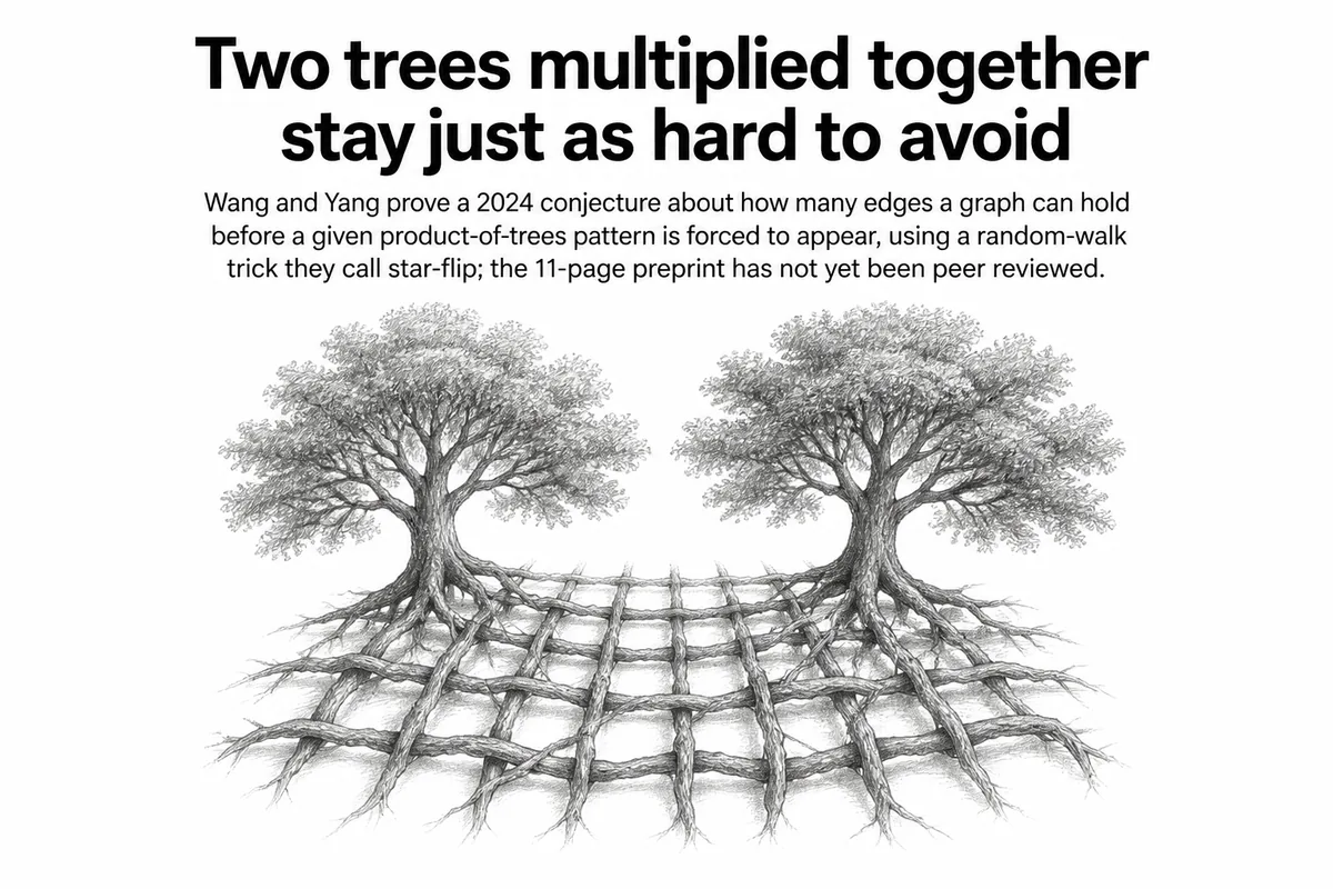 Illustration for “Two trees multiplied together stay just as hard to avoid”